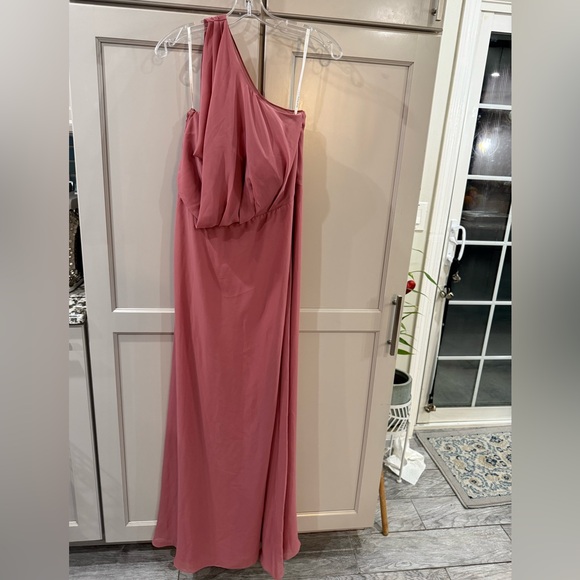 Birdy Grey One Shoulder Maxi Dress woman’s size XL - Picture 3 of 13